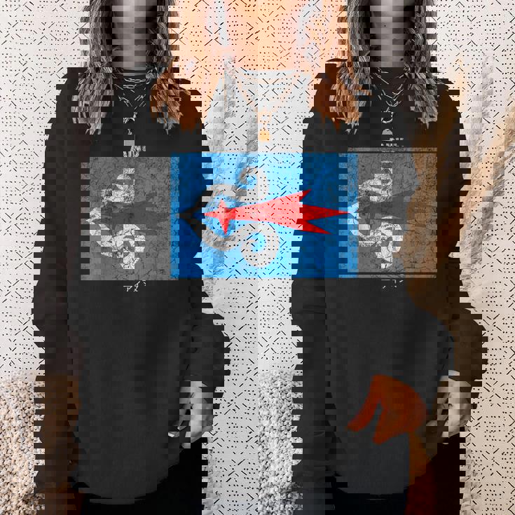 ヴィンテージアイヌ国旗。 スウェットシャツ 彼女への贈り物