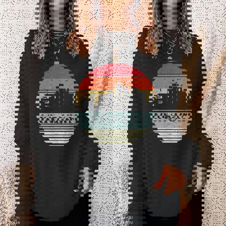 ヴィンテージカワサキスカイラインシルエット スウェットシャツ 彼女への贈り物