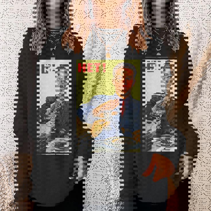 ヴィンテージソビエトロシアソ連プロパガンダno Alcohol ポスター スウェットシャツ 彼女への贈り物