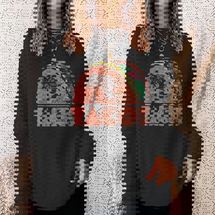 ヴィンテージタコスレトロビーチスタイル。 スウェットシャツ 彼女への贈り物