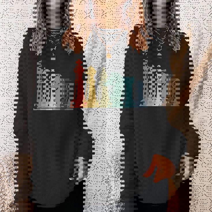 ヴィンテージチェスtシャツ レトロチェスデザイン チェスピース スウェットシャツ 彼女への贈り物