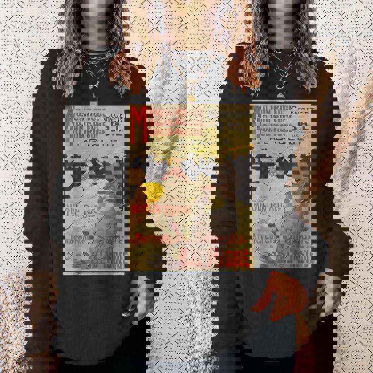 ヴィンテージポスター トゥールーズロートレック レトロtシャツ スウェットシャツ 彼女への贈り物