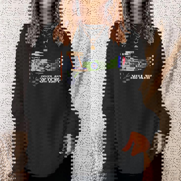 ヴィンテージ複葉機第一次世界大戦イギリス空軍ソッピーススナイプ スウェットシャツ 彼女への贈り物