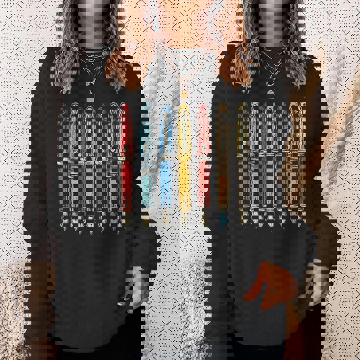 万年筆 熱狂的 コレクター愛好家 レトロ ヴィンテージ インク スウェットシャツ 彼女への贈り物