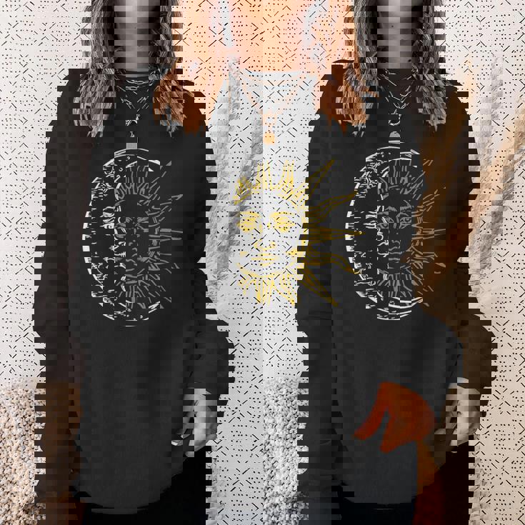 三日月 太陽 スウェットシャツ 彼女への贈り物