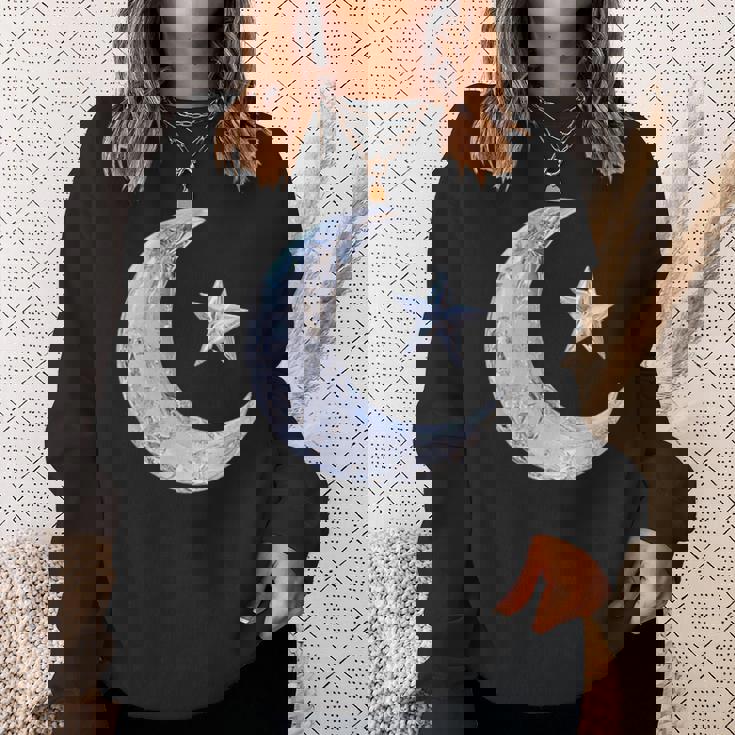 三日月と星 スウェットシャツ 彼女への贈り物