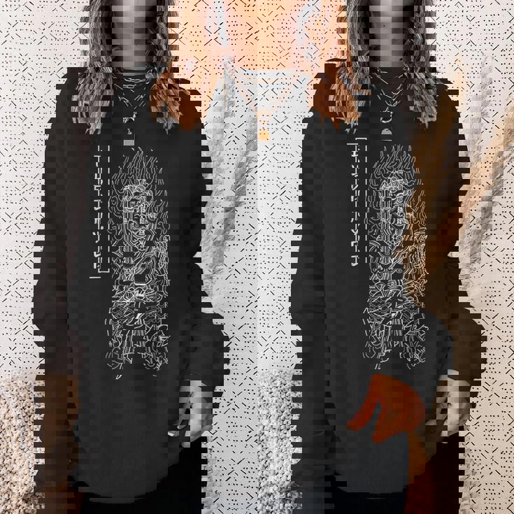 不動明王 不動尊 守護者 精神性 智慧 スウェットシャツ 彼女への贈り物