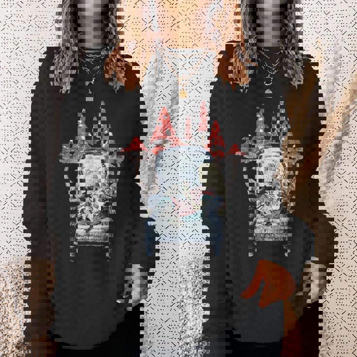 不思議の国のアリス アリスマッシュルーム スウェットシャツ 彼女への贈り物