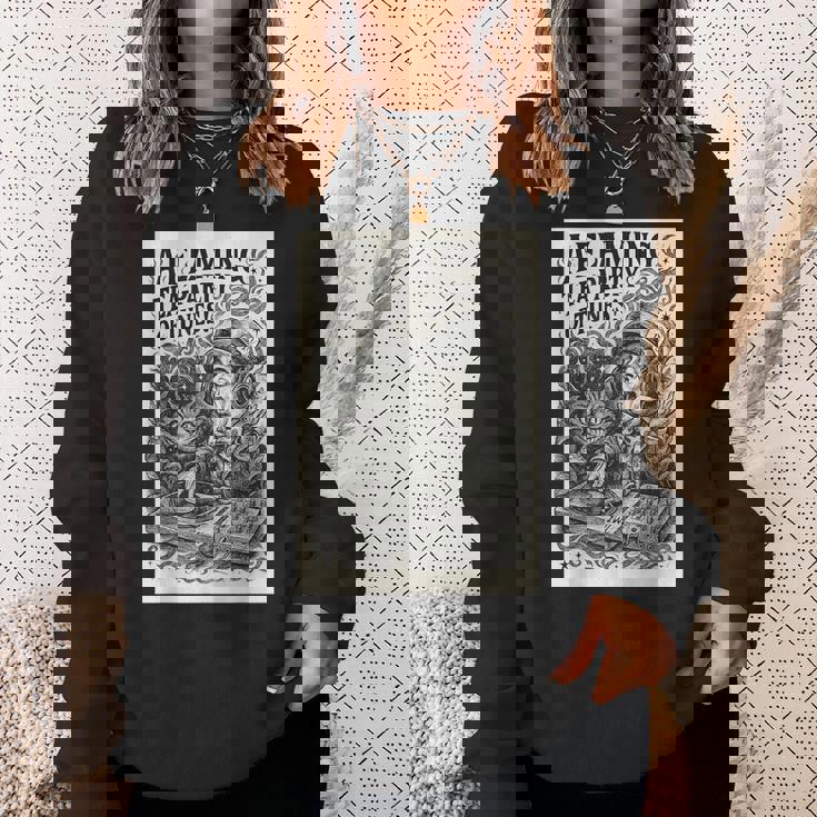 不思議の国のアリス いかれ帽子屋 マッドハッター A Flaming Tea-Party Of Tunes スウェットシャツ 彼女への贈り物