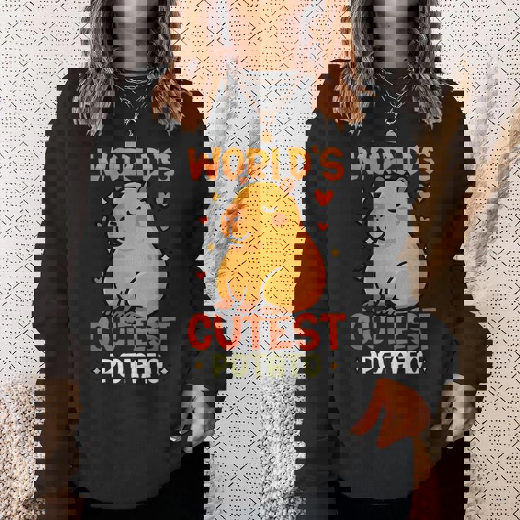 世界一かわいいポテトカピバラ スウェットシャツ 彼女への贈り物