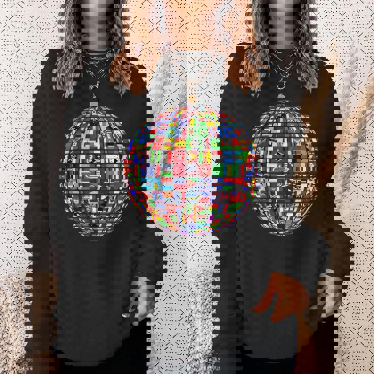 世界地図 世界地図 地球アトラス 世界の国旗 スウェットシャツ 彼女への贈り物