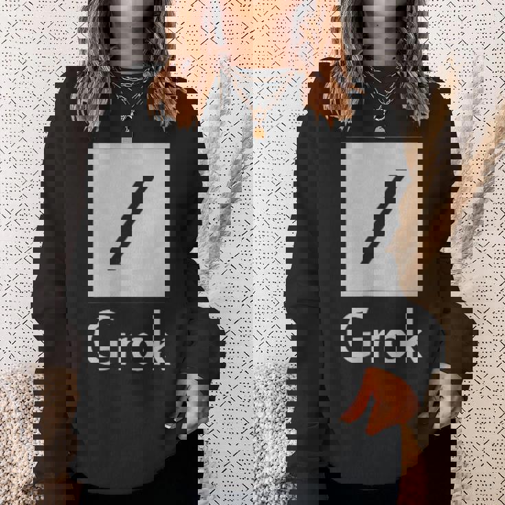 両面 Grok Ai 人工知能研究 スウェットシャツ 彼女への贈り物