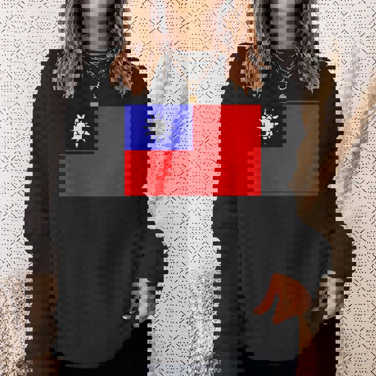 中国国旗 台湾 スウェットシャツ 彼女への贈り物