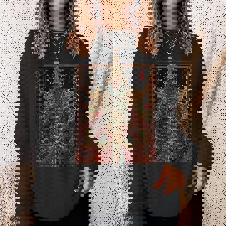 中国神主 関羽 神話 軍人 戦士 スウェットシャツ 彼女への贈り物