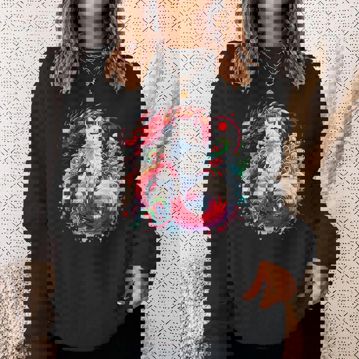 九尾狐 きつね竜 スウェットシャツ 彼女への贈り物