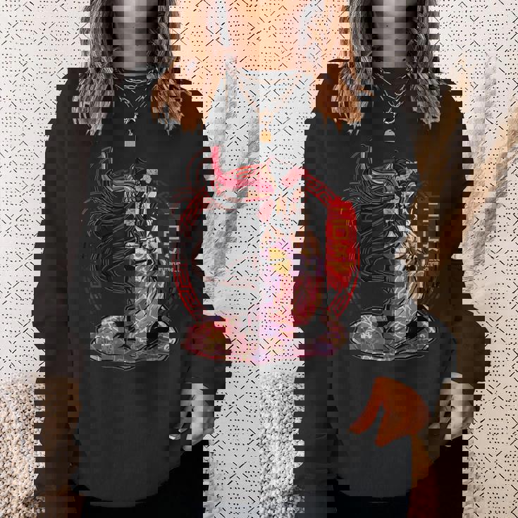 二口恩納怪獣妖怪 古代日本神話 神々 スウェットシャツ 彼女への贈り物