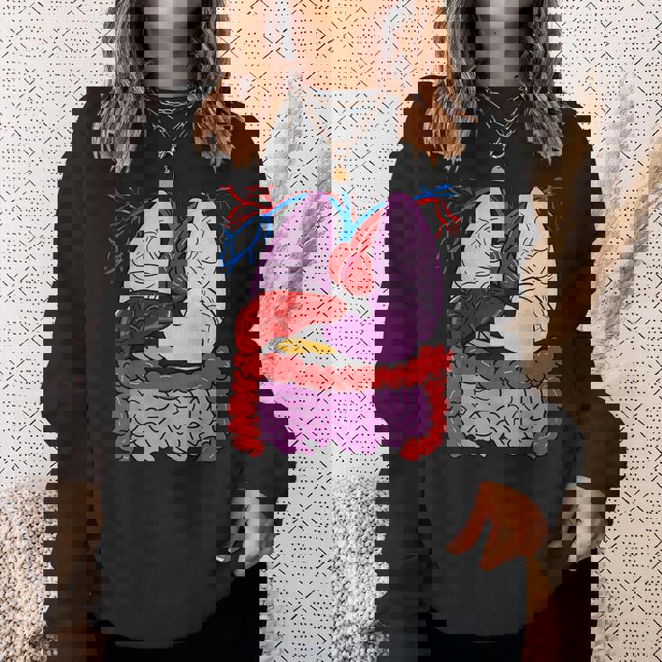 人体の解剖学 スウェットシャツ 彼女への贈り物