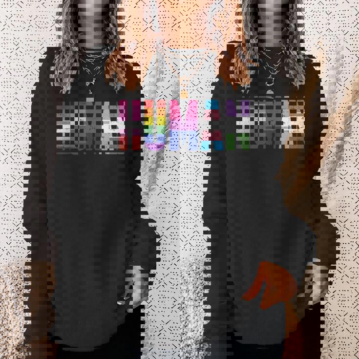 人間のlgbt レズビアン・ゲイ・バイセクシャル トランスジェンダー ジェンダークィア ギフト スウェットシャツ 彼女への贈り物