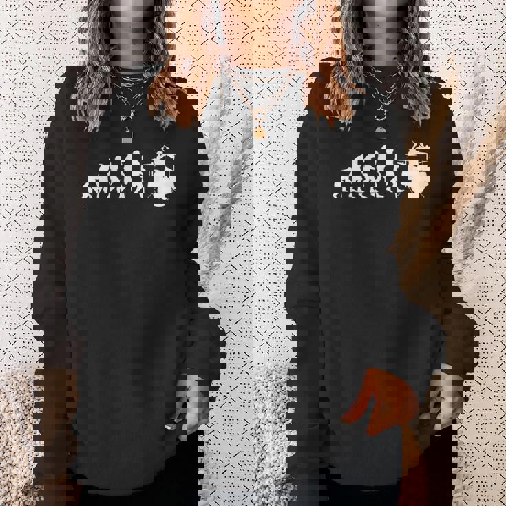 人類の進化 ネタ ジャズ ポップ バンド 音楽 ドラマー ドラム奏者 ミュージシャン おもしろ ドラム スウェットシャツ 彼女への贈り物