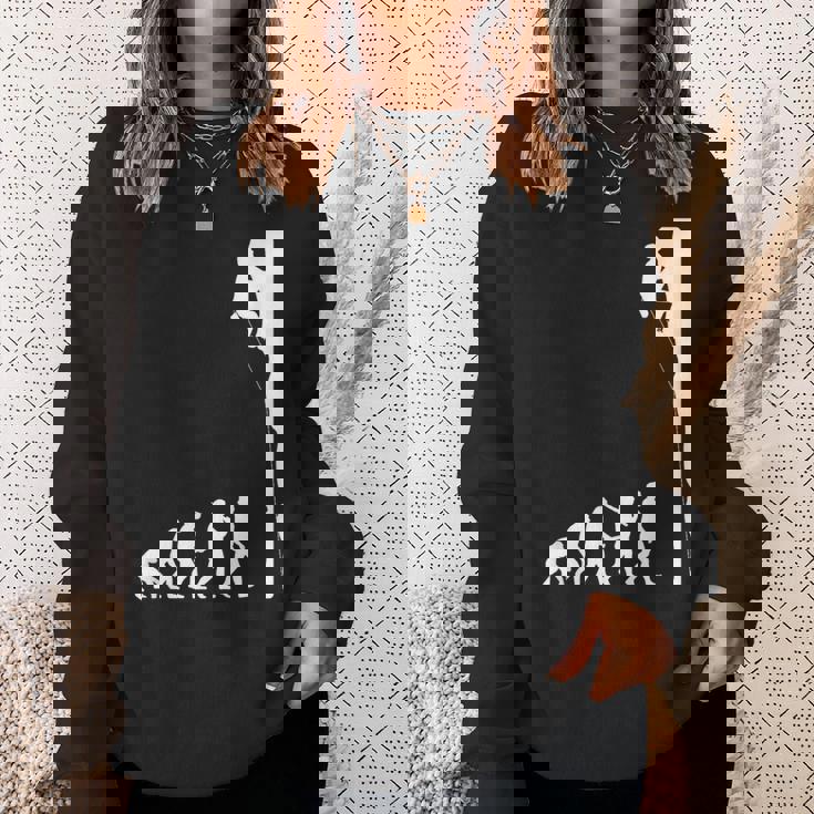 人類の進化 ロッククライミング エイドクライミング フリークライミング アルパインクライミング 登攀 登山 ボルダリング スウェットシャツ 彼女への贈り物