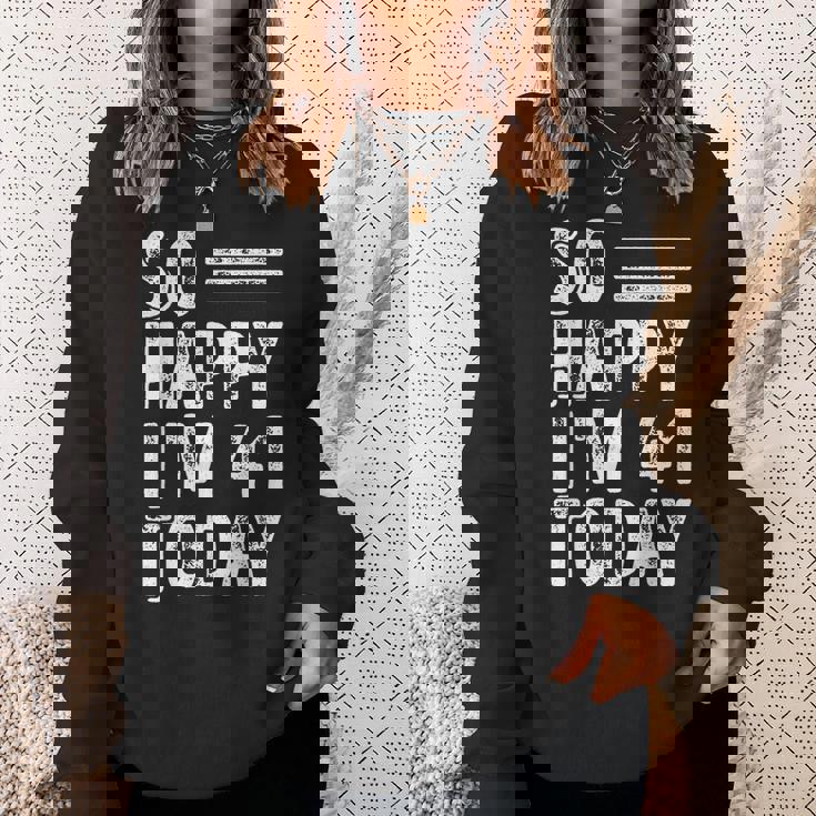 今日で41歳、おめでとう。 スウェットシャツ 彼女への贈り物