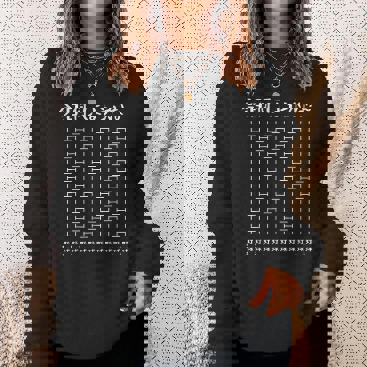 今日は何をしよう？あみだくじおもしろ野球あみだくじギャグ野球好きおもしろ スウェットシャツ 彼女への贈り物