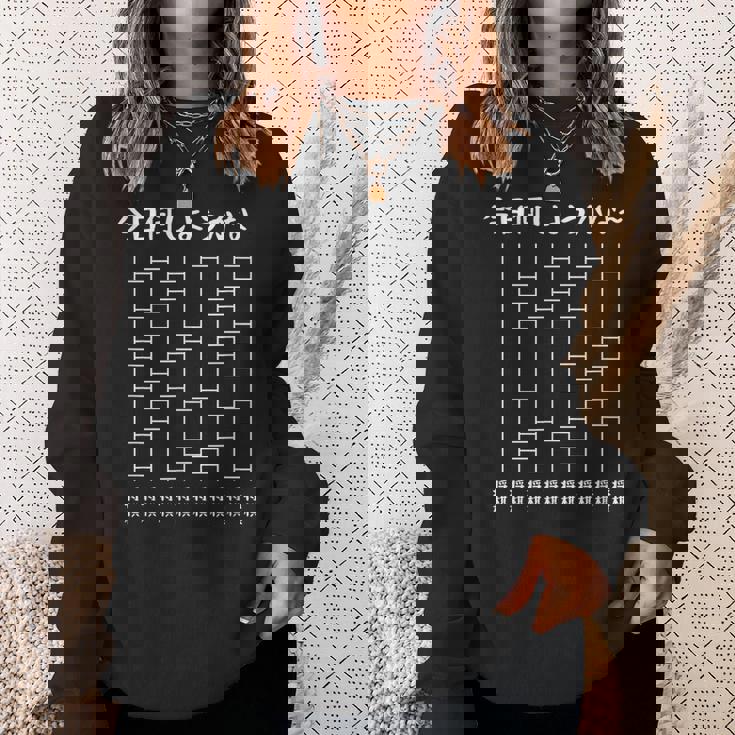 今日何しようかなー あみだくじの面白ネタ 将棋 あみだくじ ギャグ 将棋愛好家 将棋好き おもしろ スウェットシャツ 彼女への贈り物