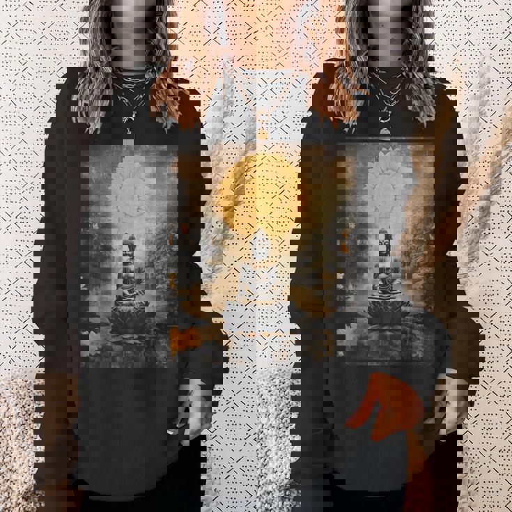 仏陀レトロ スウェットシャツ 彼女への贈り物