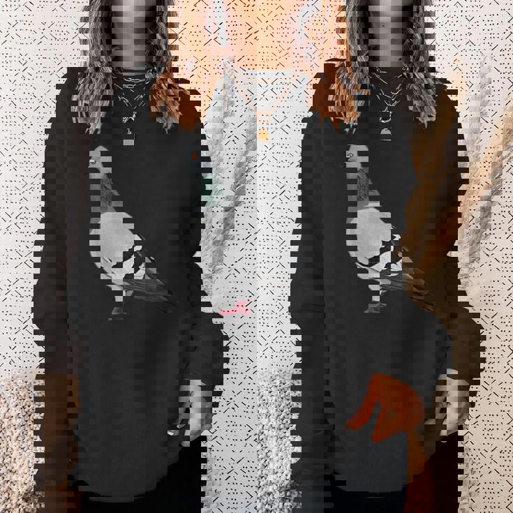 伝書鳩 鳥 動物 図 バードウォッチング 贈り物 鳥類学者 スウェットシャツ 彼女への贈り物