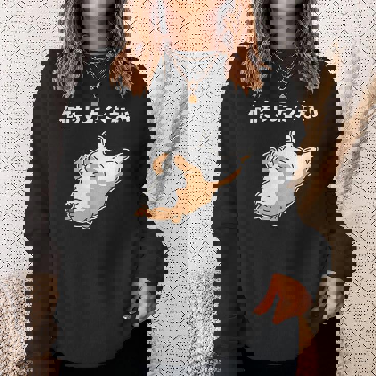 何もしたくない 犬 柴犬 犬好き かわいい おもしろ 面白い スウェットシャツ 彼女への贈り物