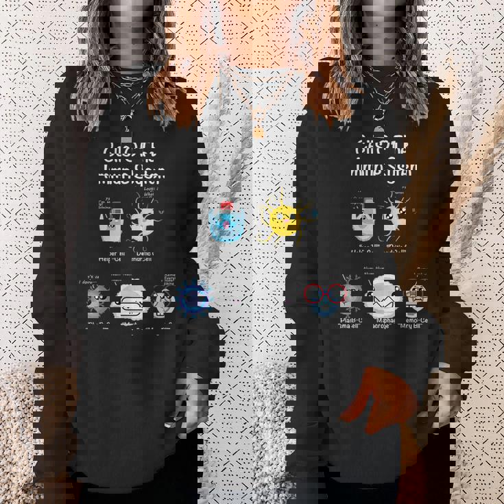 免疫系細胞生物学細胞科学ユーモア免疫学者 スウェットシャツ 彼女への贈り物