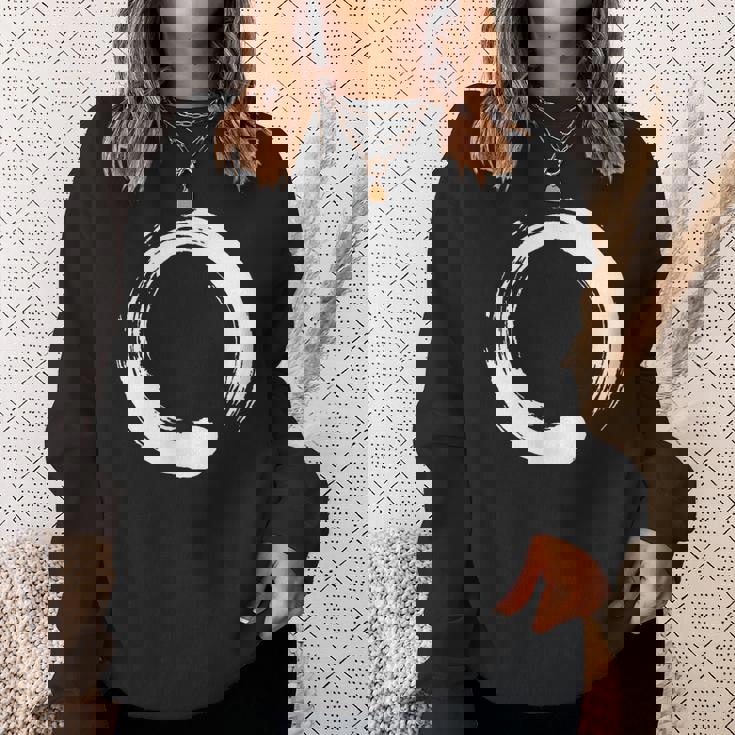 円相、禅、円、シンボル、仏教、仏、瞑想ヨガ スウェットシャツ 彼女への贈り物