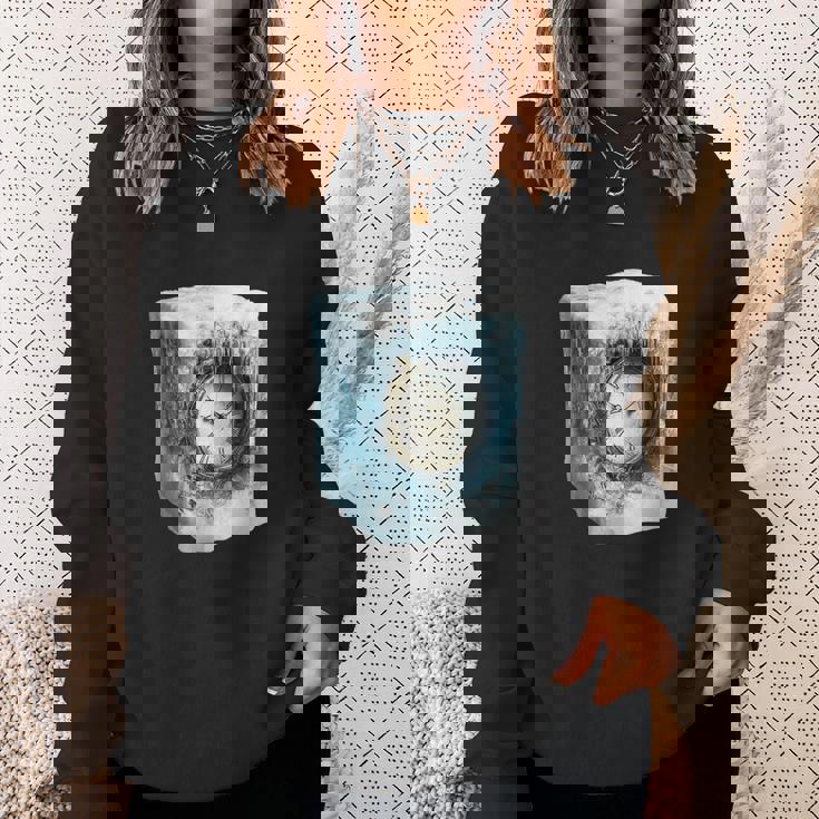 冷凍アンティーク時計のシュールなデザイン スウェットシャツ 彼女への贈り物