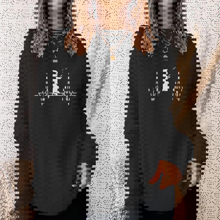 剣道 面白いtシャツ イラスト 剣道部 剣士 剣術 おもしろ 面白い 服 オリジナル おもしろグッズ ネタ 心電図 道場 スウェットシャツ 彼女への贈り物