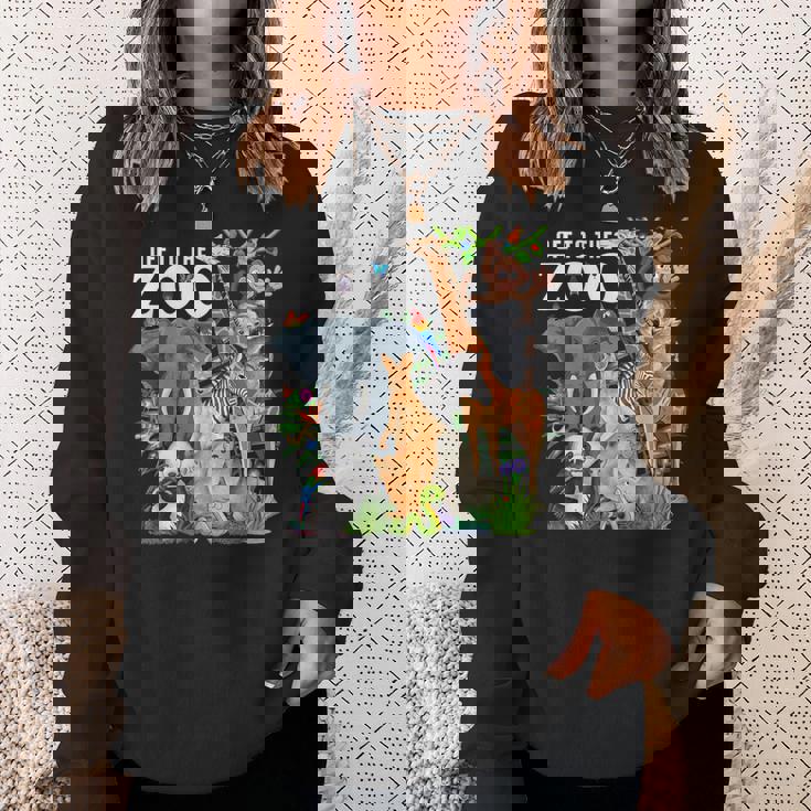 動物園動物 サファリパーティー 動物園サファリ動物園 スウェットシャツ 彼女への贈り物