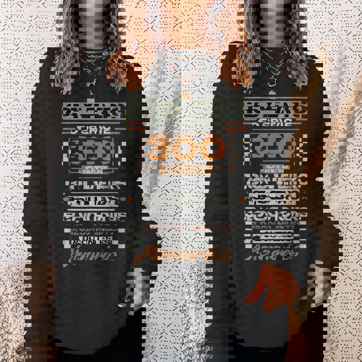 勤続25年 25周年 退職記念 スウェットシャツ 彼女への贈り物