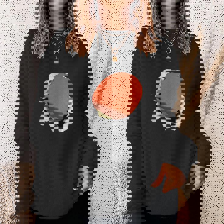 卓球 ラケット 面白いtシャツ ピンポン おもしろ 服 ネタ メンズ 卓球部 おもしろグッズ 大人 子供 スウェットシャツ 彼女への贈り物