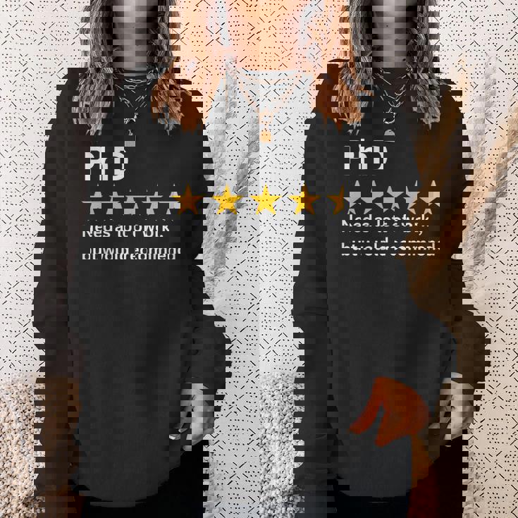 博士号、多くの努力が必要ですが、推奨される、面白い博士号。 スウェットシャツ 彼女への贈り物