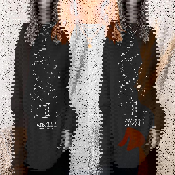 双子座 星座 占星術 星 月 星占い 双子座 スウェットシャツ 彼女への贈り物