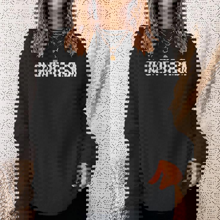 反資本主義tシャツ クラピタリズム 経済学シャツ スウェットシャツ 彼女への贈り物