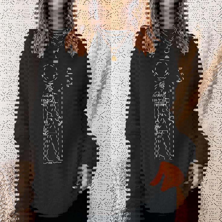 古代エジプトの神々 エジプトアート クラシック エブリデイ スウェットシャツ 彼女への贈り物