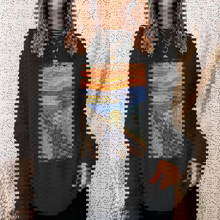 叫びの画家 ムンクの名画 スウェットシャツ 彼女への贈り物