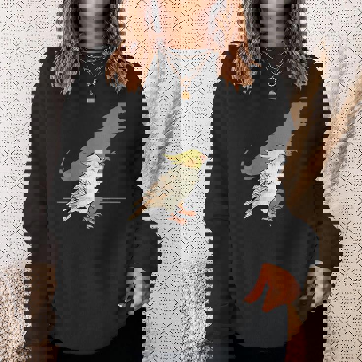 叫ぶオカメインコ オカメインコ好き かわいい 鳥ジョーク 鳥好き インコの飼い主 いんこの飼い主 インコ スウェットシャツ 彼女への贈り物