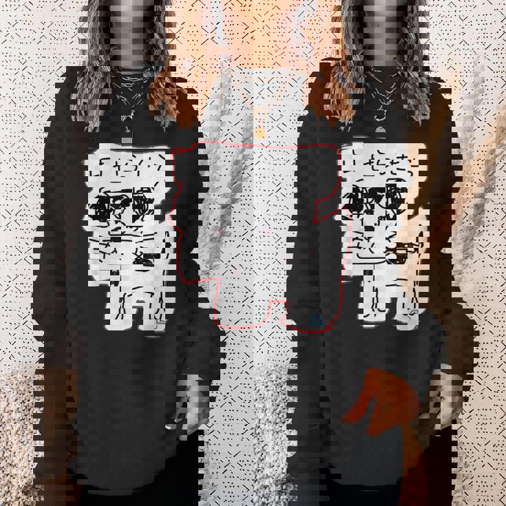 可愛い 癒される ジャックラッセルテリア 手書き ゆるい おもしろ 面白い 笑える 犬 日本語 個性的な けせらせら スウェットシャツ 彼女への贈り物