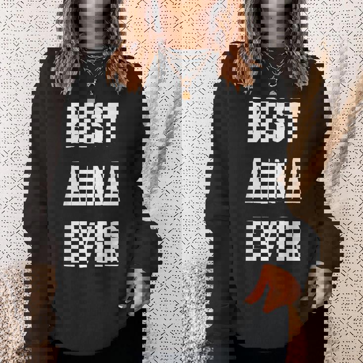 史上最高の Aina スウェットシャツ 彼女への贈り物
