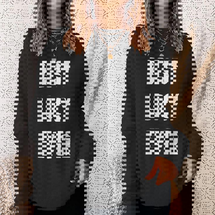 史上最高の Lucy スウェットシャツ 彼女への贈り物