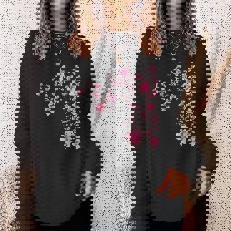 咲く桜 日本 桜 花 喜び スウェットシャツ 彼女への贈り物