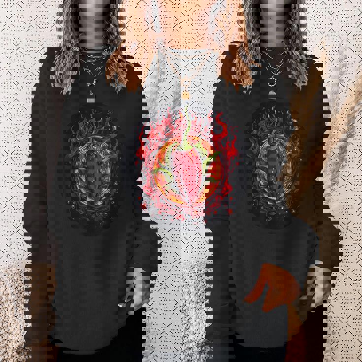 唐辛子のコスチューム好きのための唐辛子入りホットスパイス スウェットシャツ 彼女への贈り物