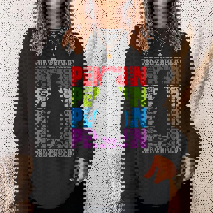 国際世界ペンギンデー スウェットシャツ 彼女への贈り物