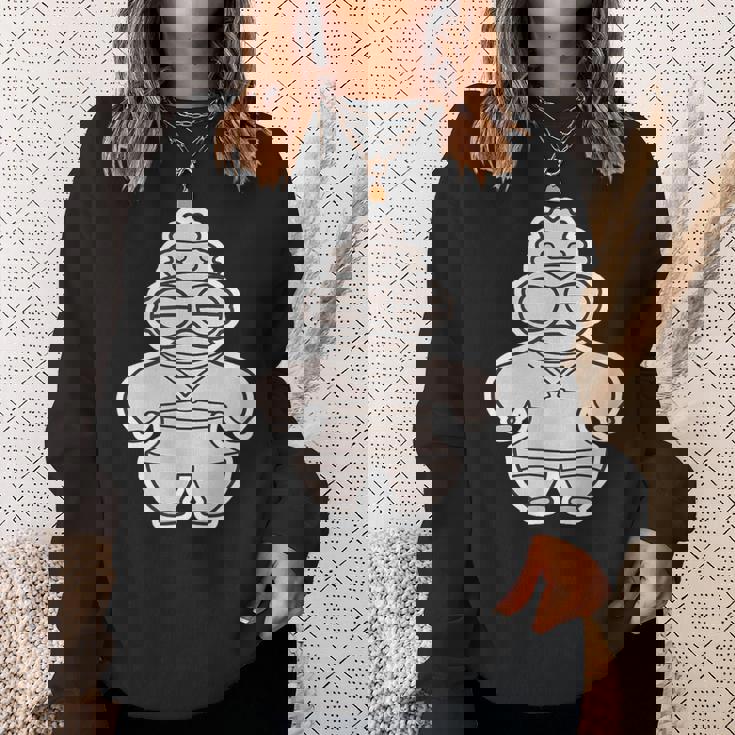 土偶 どぐう【ゆるフレンズ】遮光器土偶 歴史土器 イラスト スウェットシャツ 彼女への贈り物